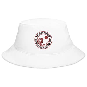 white bucket hat with NWMAF logo
