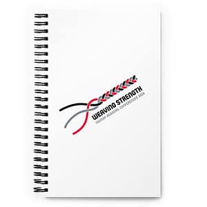 Weaving Strength Spiral notebook