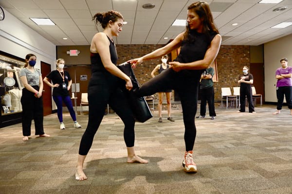 participants practicing judo