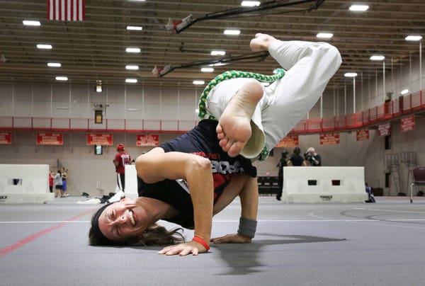 participants practicing staff