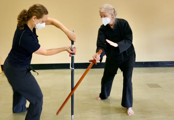 Group of conference attendees hamming for the camera